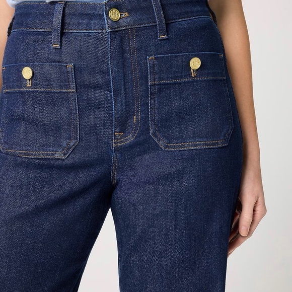 J. Crew Dark Blue Flare Jeans - Picture 2 of 4